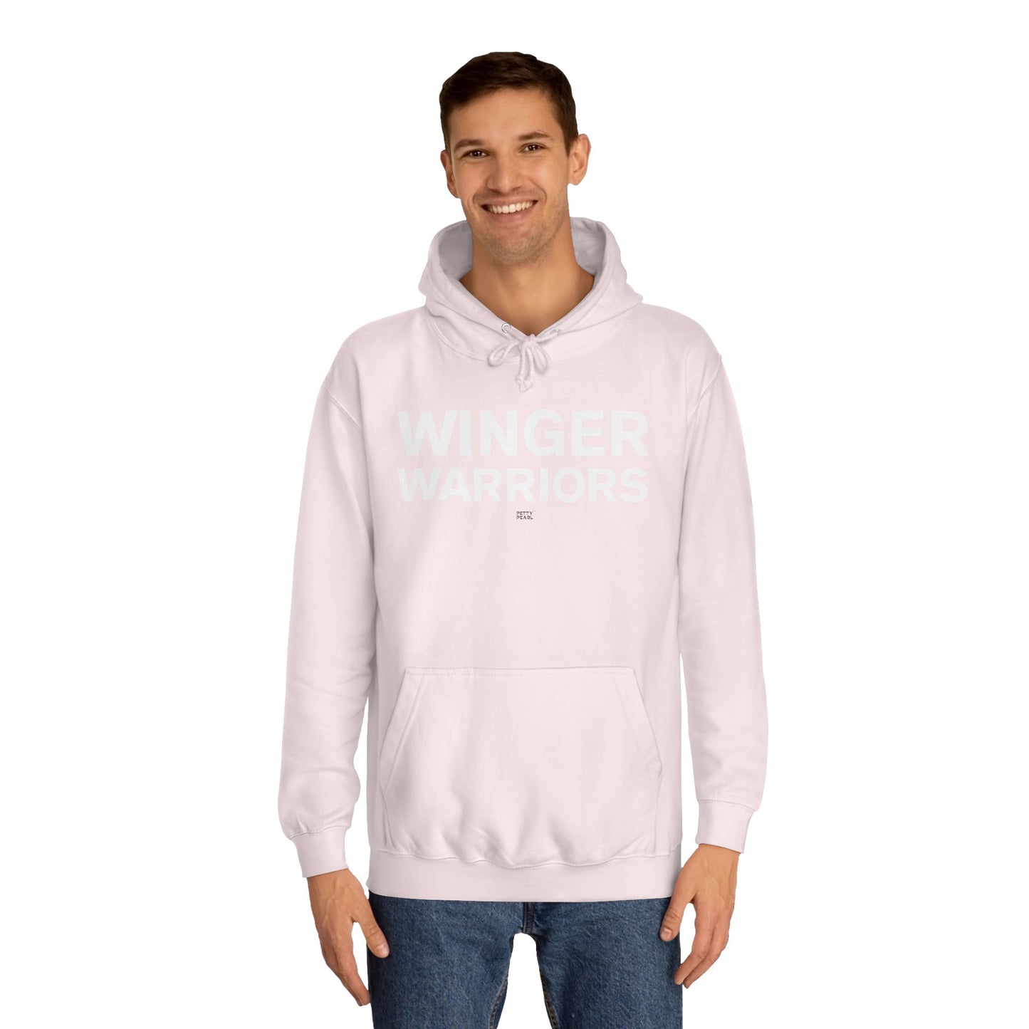 Winger Warriors Unisex College Hoodie - Cozy Athletic Sweatshirt, College Apparel, Team Gear, Gift for Students, Sporty Casual Wear