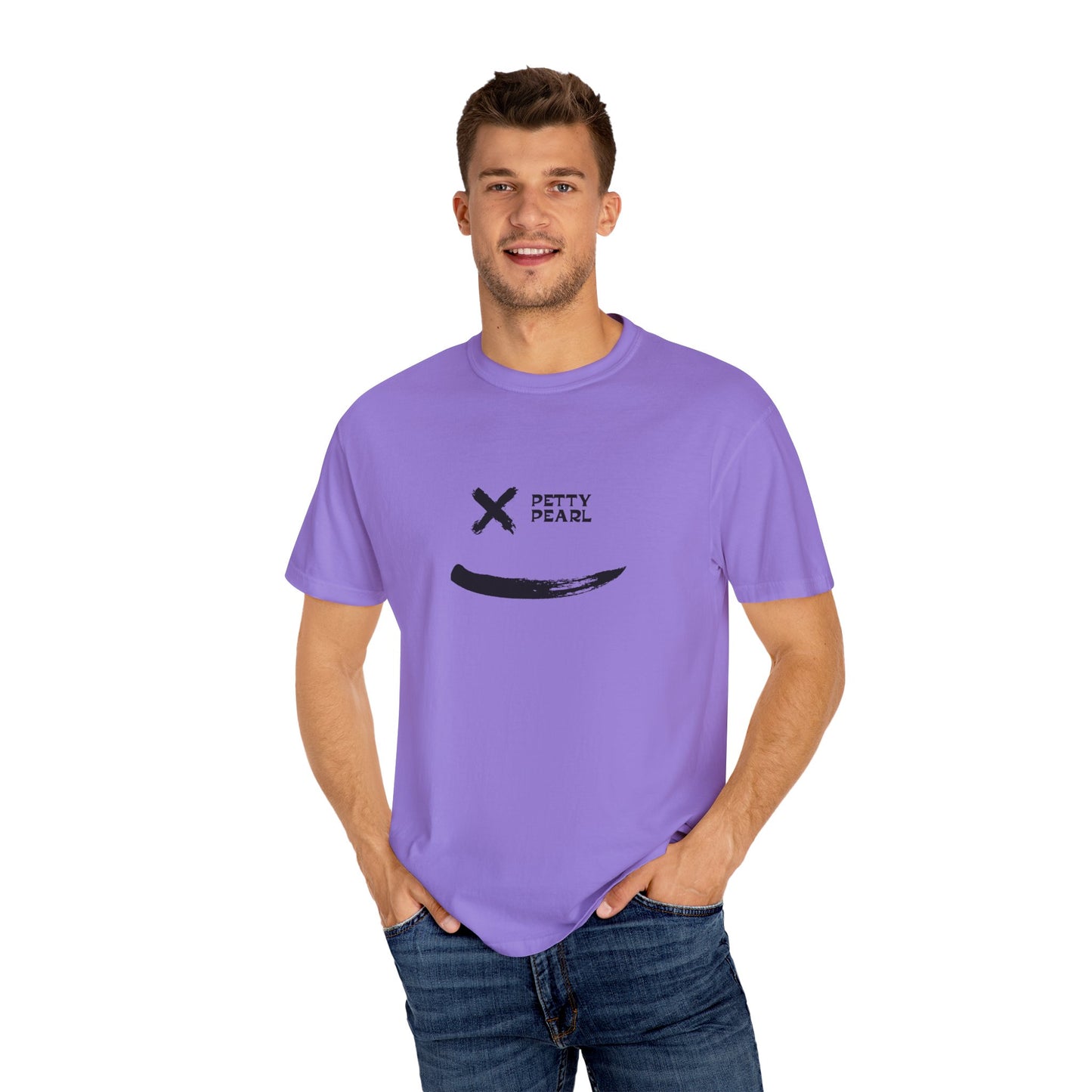 Garment-Dyed T-Shirt with Minimalist Design - Casual Wear, Outdoor Adventure, Gift for Friends, Summer Essentials, Graphic Tee