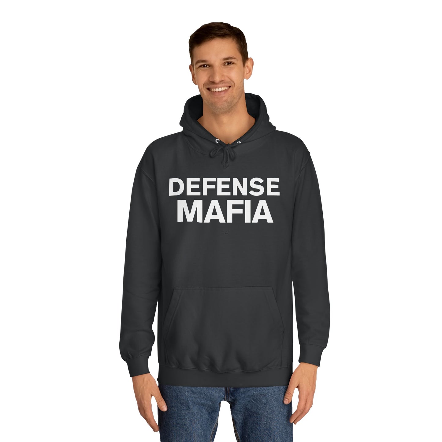 Defense Mafia Unisex College Hoodie - Cozy Sweatshirt for School, Lounge Wear, Gift for Students, Casual Outfit, Trendy Apparel