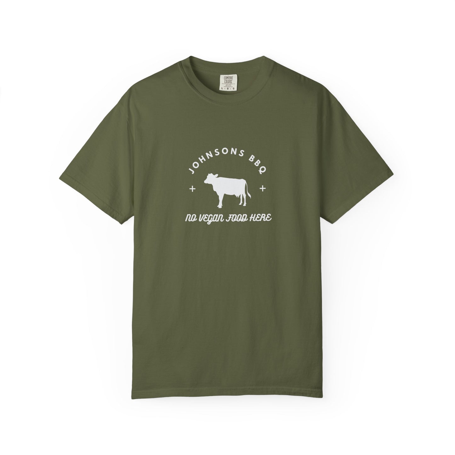 BBQ Lovers Unisex T-Shirt, Funny BBQ Shirt, Grilling Enthusiast Gift, Summer Cookout Apparel, No Vegan Food Here Tee
