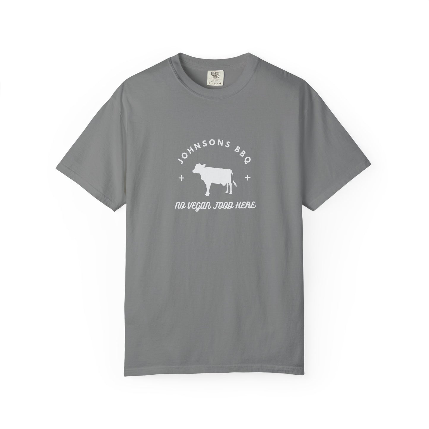 BBQ Lovers Unisex T-Shirt, Funny BBQ Shirt, Grilling Enthusiast Gift, Summer Cookout Apparel, No Vegan Food Here Tee