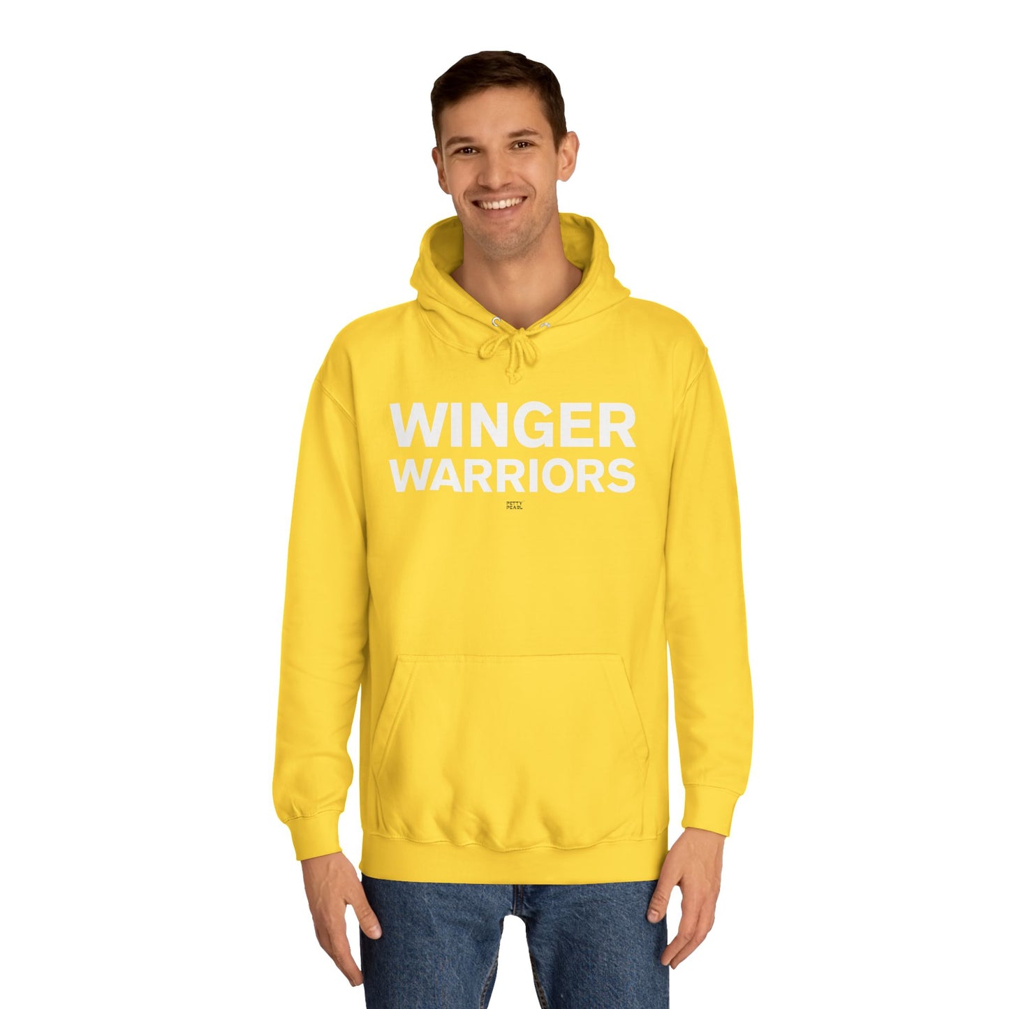 Winger Warriors Unisex College Hoodie - Cozy Athletic Sweatshirt, College Apparel, Team Gear, Gift for Students, Sporty Casual Wear