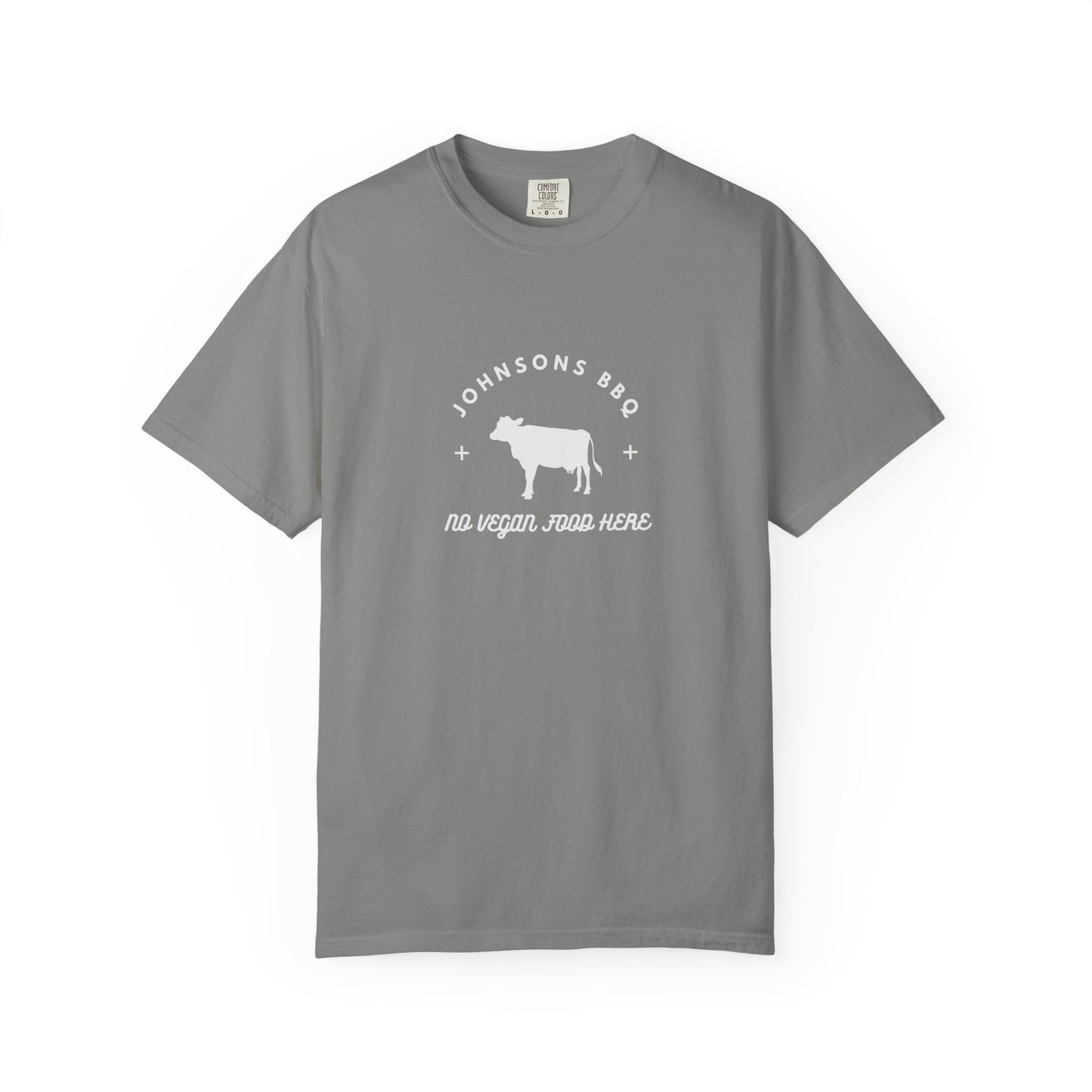 BBQ Lovers Unisex T-Shirt, Funny BBQ Shirt, Grilling Enthusiast Gift, Summer Cookout Apparel, No Vegan Food Here Tee