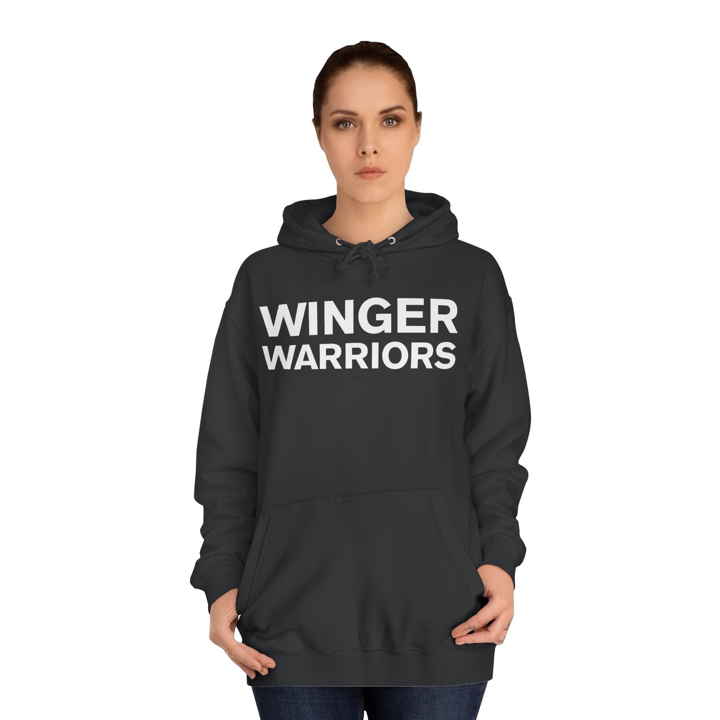 Winger Warriors Unisex College Hoodie - Cozy Athletic Sweatshirt, College Apparel, Team Gear, Gift for Students, Sporty Casual Wear