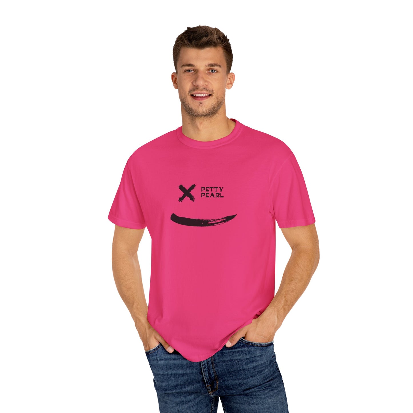 Garment-Dyed T-Shirt with Minimalist Design - Casual Wear, Outdoor Adventure, Gift for Friends, Summer Essentials, Graphic Tee