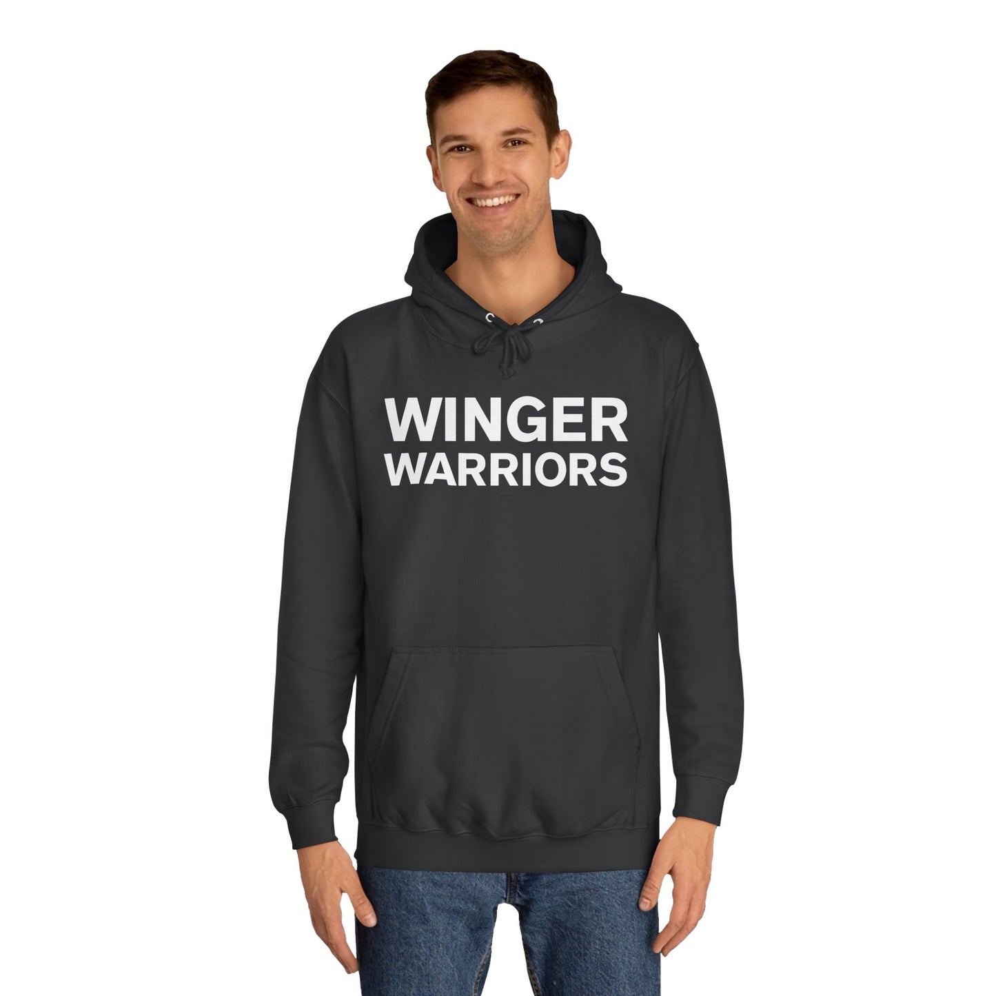 Winger Warriors Unisex College Hoodie - Cozy Athletic Sweatshirt, College Apparel, Team Gear, Gift for Students, Sporty Casual Wear