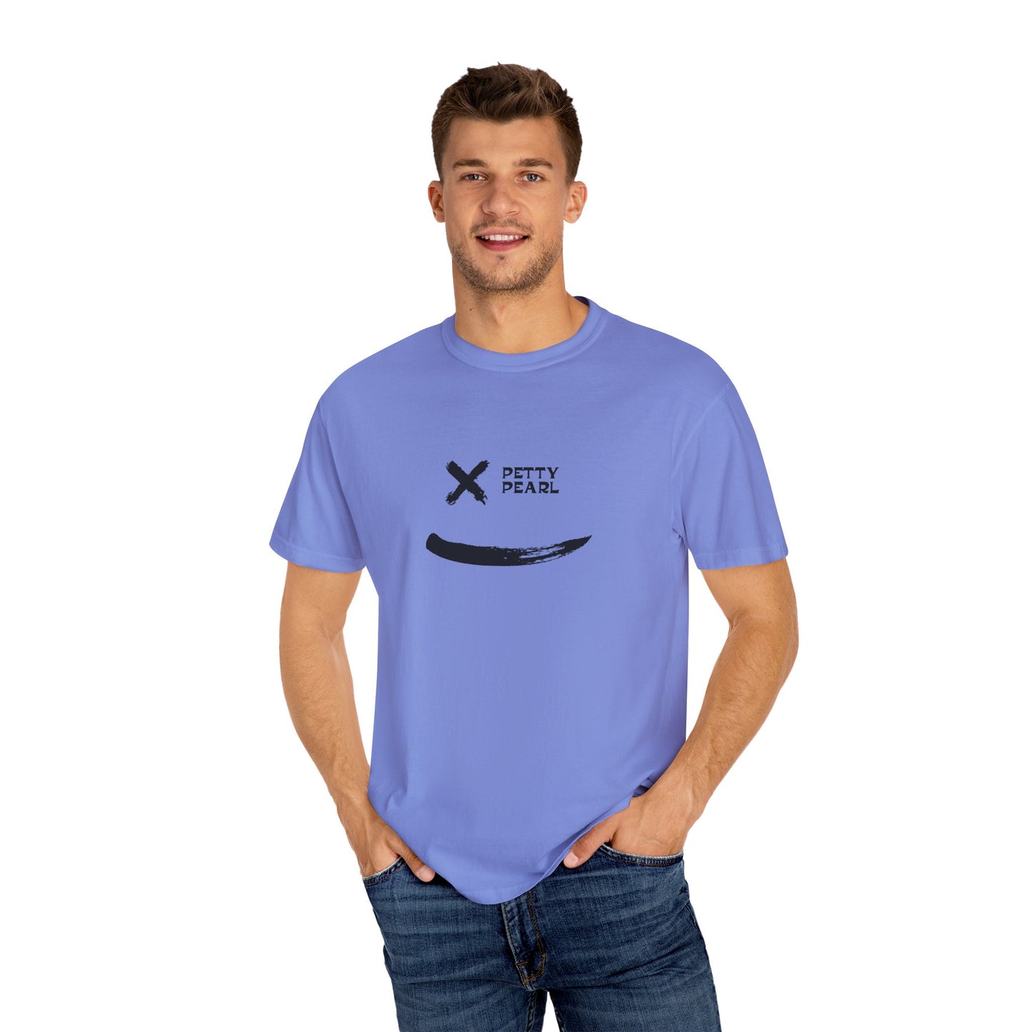 Garment-Dyed T-Shirt with Minimalist Design - Casual Wear, Outdoor Adventure, Gift for Friends, Summer Essentials, Graphic Tee