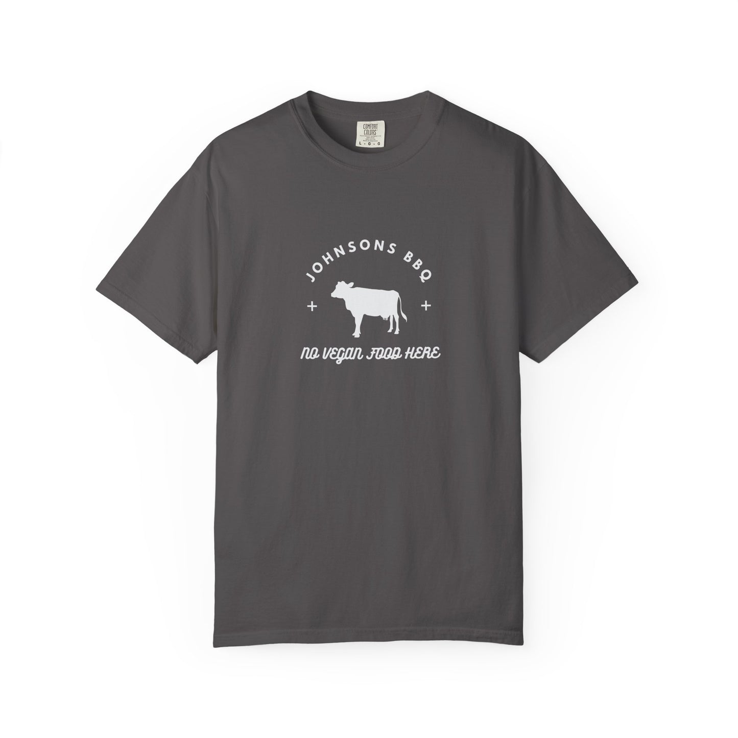 BBQ Lovers Unisex T-Shirt, Funny BBQ Shirt, Grilling Enthusiast Gift, Summer Cookout Apparel, No Vegan Food Here Tee