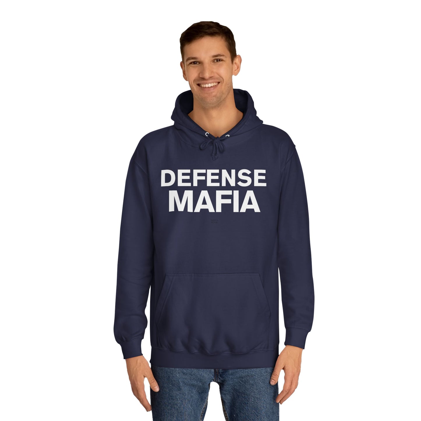 Defense Mafia Unisex College Hoodie - Cozy Sweatshirt for School, Lounge Wear, Gift for Students, Casual Outfit, Trendy Apparel