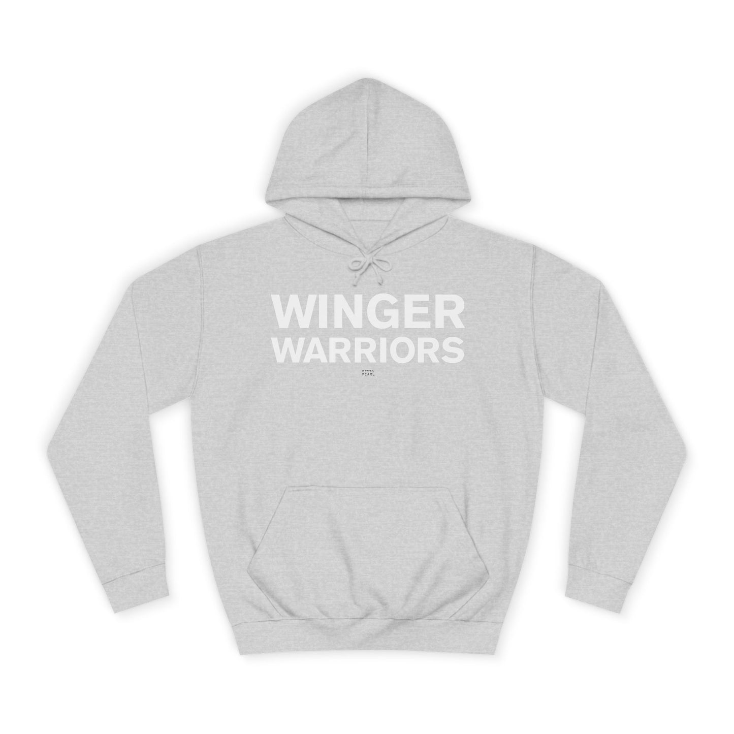 Winger Warriors Unisex College Hoodie - Cozy Athletic Sweatshirt, College Apparel, Team Gear, Gift for Students, Sporty Casual Wear
