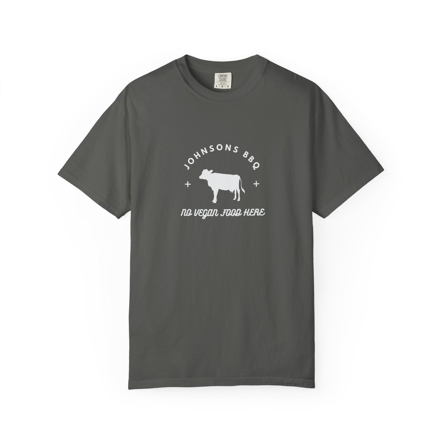 BBQ Lovers Unisex T-Shirt, Funny BBQ Shirt, Grilling Enthusiast Gift, Summer Cookout Apparel, No Vegan Food Here Tee