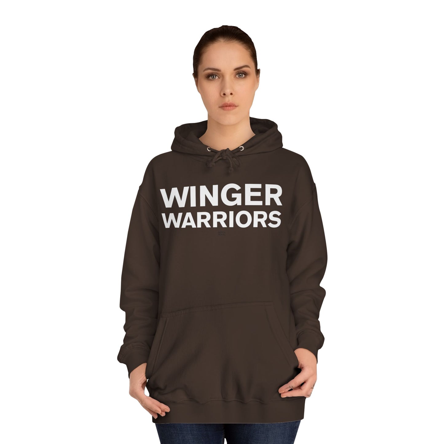 Winger Warriors Unisex College Hoodie - Cozy Athletic Sweatshirt, College Apparel, Team Gear, Gift for Students, Sporty Casual Wear