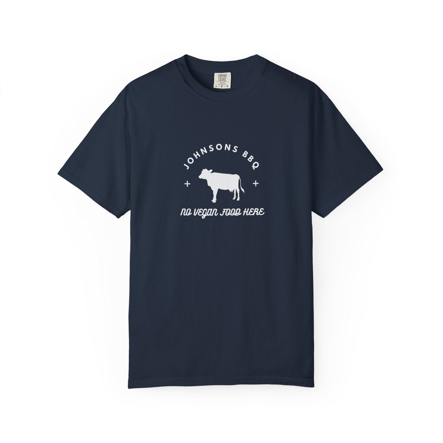 BBQ Lovers Unisex T-Shirt, Funny BBQ Shirt, Grilling Enthusiast Gift, Summer Cookout Apparel, No Vegan Food Here Tee