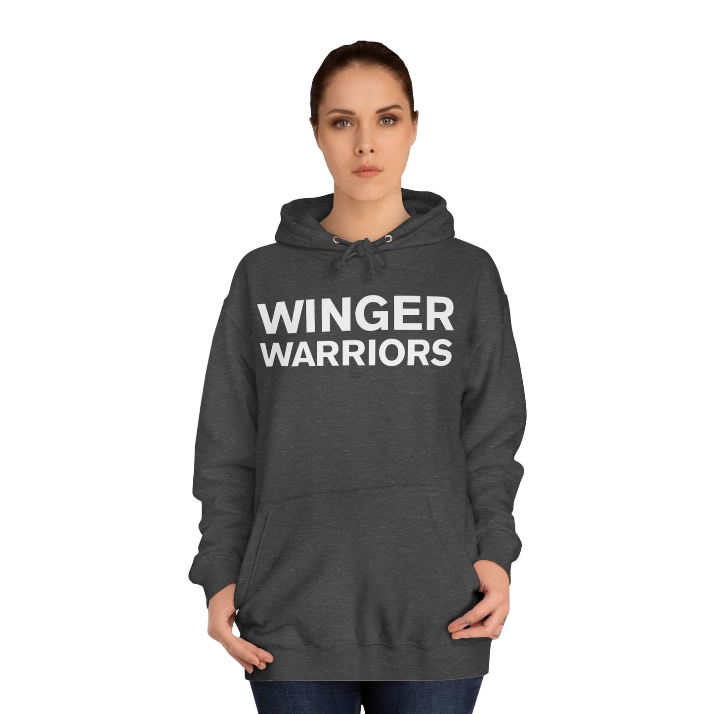 Winger Warriors Unisex College Hoodie - Cozy Athletic Sweatshirt, College Apparel, Team Gear, Gift for Students, Sporty Casual Wear