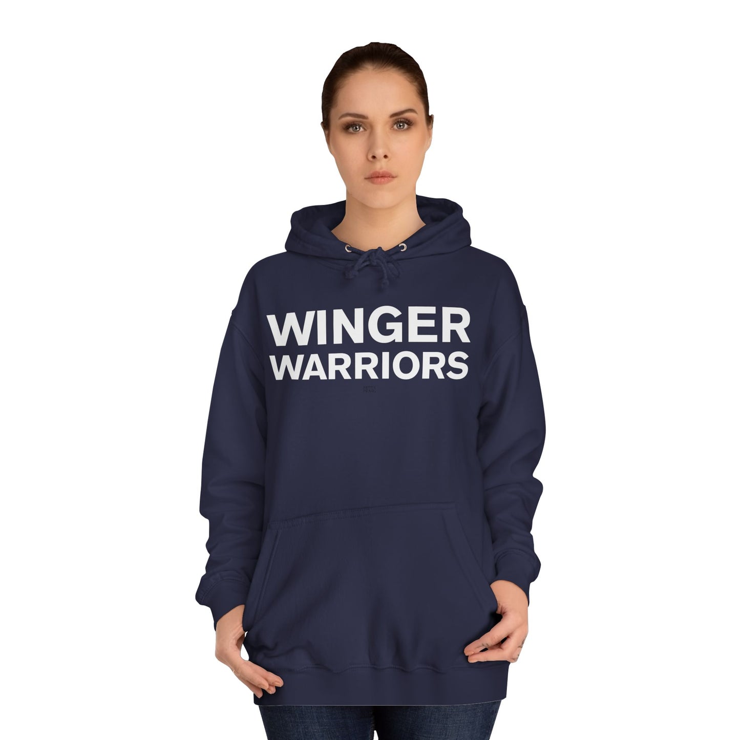 Winger Warriors Unisex College Hoodie - Cozy Athletic Sweatshirt, College Apparel, Team Gear, Gift for Students, Sporty Casual Wear