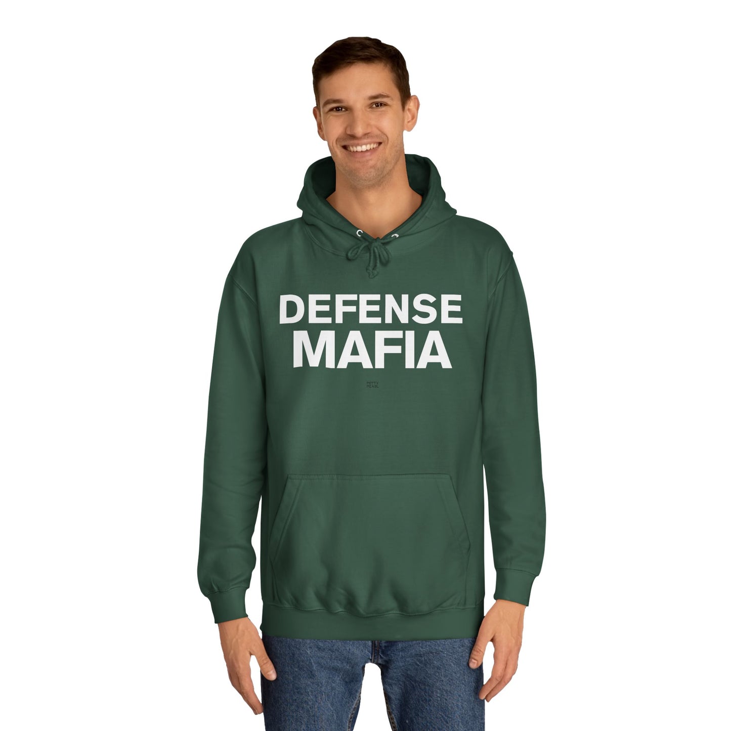 Defense Mafia Unisex College Hoodie - Cozy Sweatshirt for School, Lounge Wear, Gift for Students, Casual Outfit, Trendy Apparel