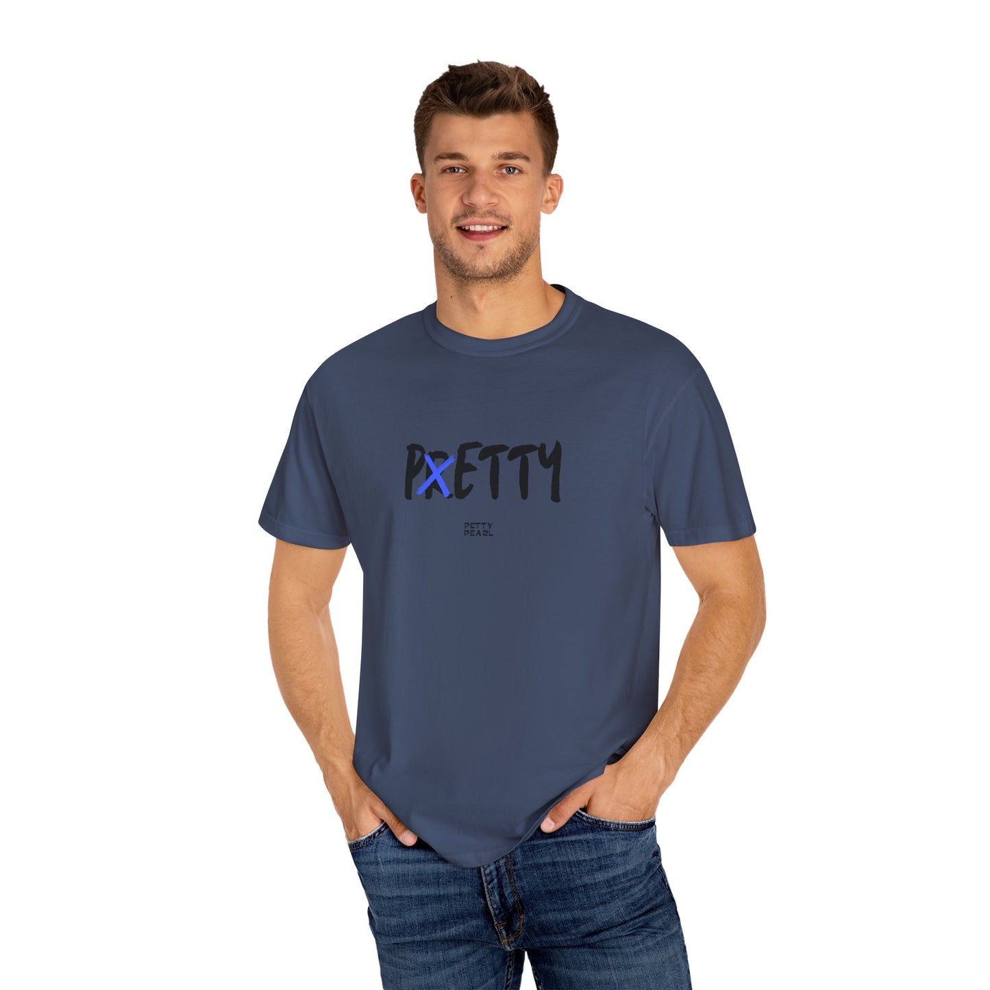 Pretty Unisex Garment-Dyed T-Shirt, Casual Wear, Gift for Her, Statement Tee, Birthday Gift, Everyday Comfort