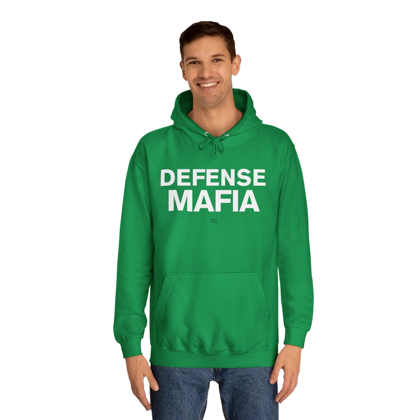 Defense Mafia Unisex College Hoodie - Cozy Sweatshirt for School, Lounge Wear, Gift for Students, Casual Outfit, Trendy Apparel