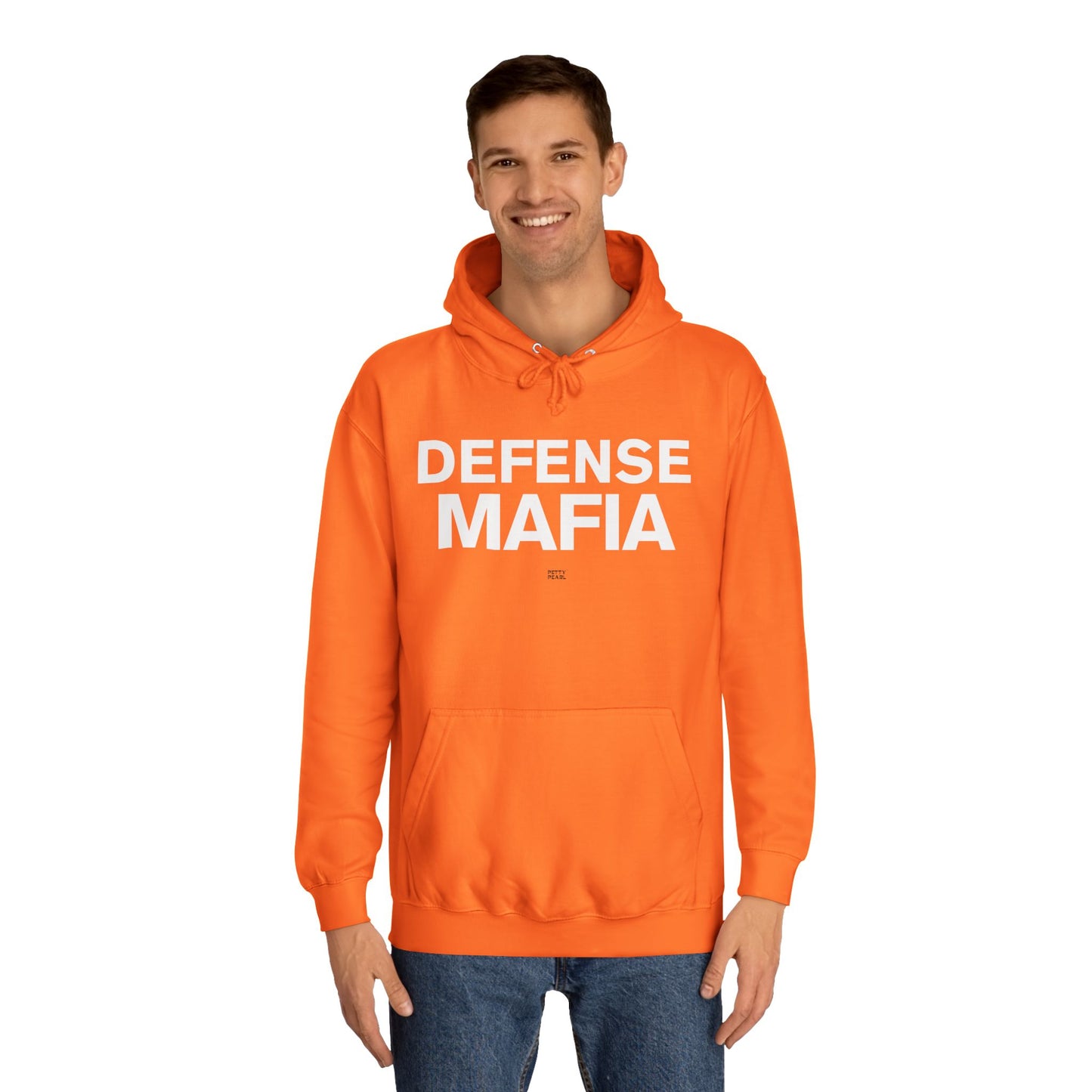 Defense Mafia Unisex College Hoodie - Cozy Sweatshirt for School, Lounge Wear, Gift for Students, Casual Outfit, Trendy Apparel