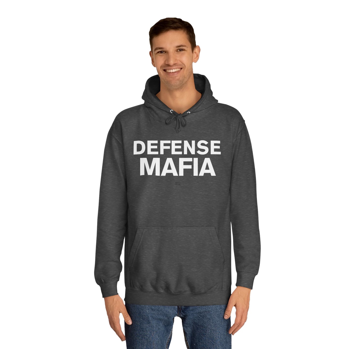 Defense Mafia Unisex College Hoodie - Cozy Sweatshirt for School, Lounge Wear, Gift for Students, Casual Outfit, Trendy Apparel