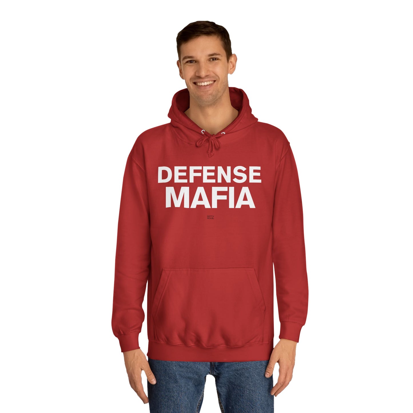 Defense Mafia Unisex College Hoodie - Cozy Sweatshirt for School, Lounge Wear, Gift for Students, Casual Outfit, Trendy Apparel