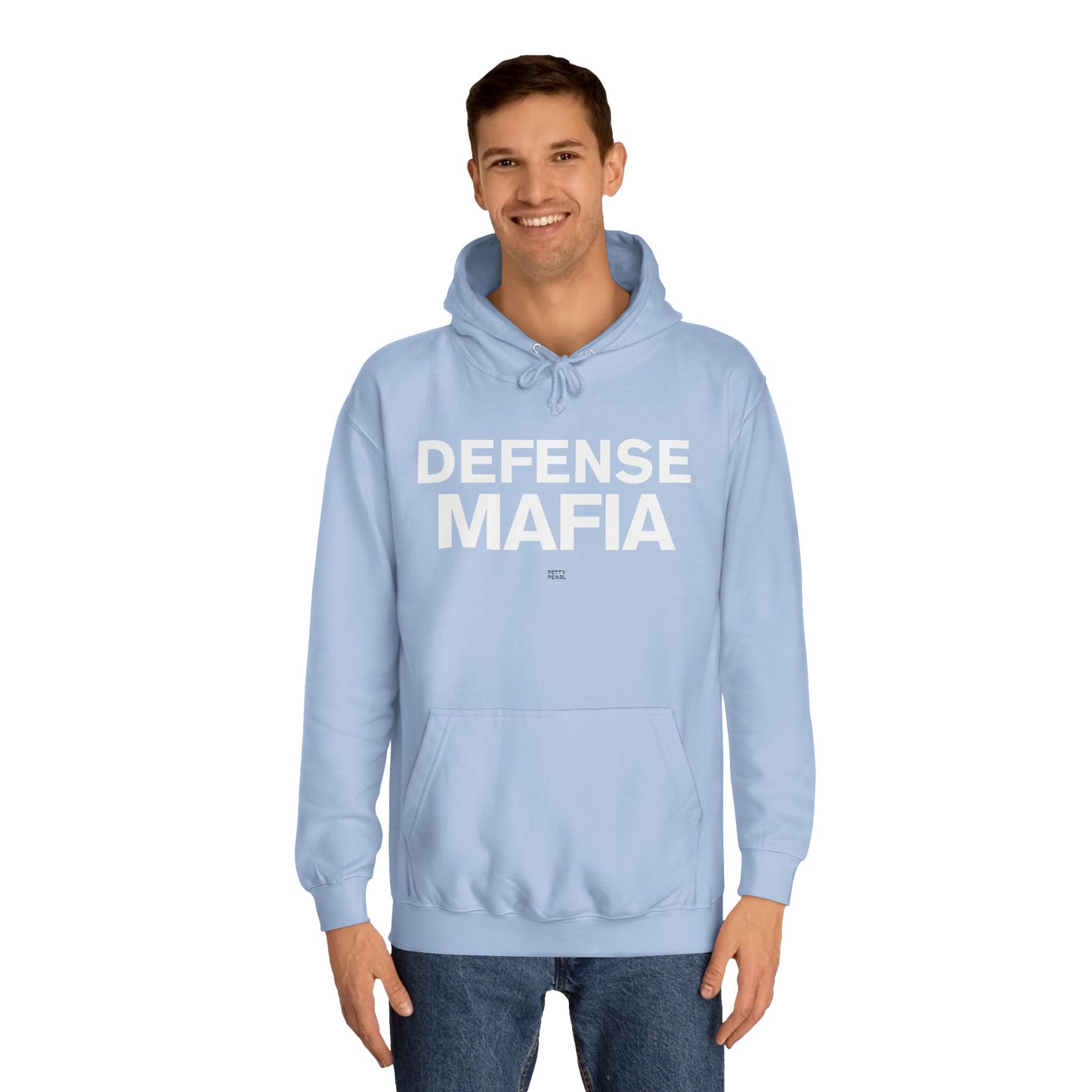 Defense Mafia Unisex College Hoodie - Cozy Sweatshirt for School, Lounge Wear, Gift for Students, Casual Outfit, Trendy Apparel