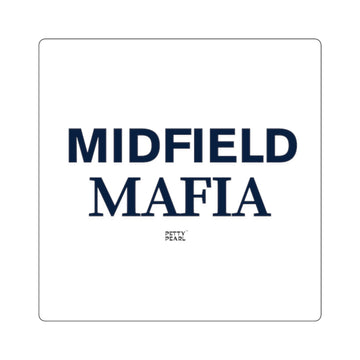 Midfield Mafia Square Stickers | Fun Laptop Decals, Car Stickers, Gift for Sports Fans, Team Pride Accessories, Customizable Decor