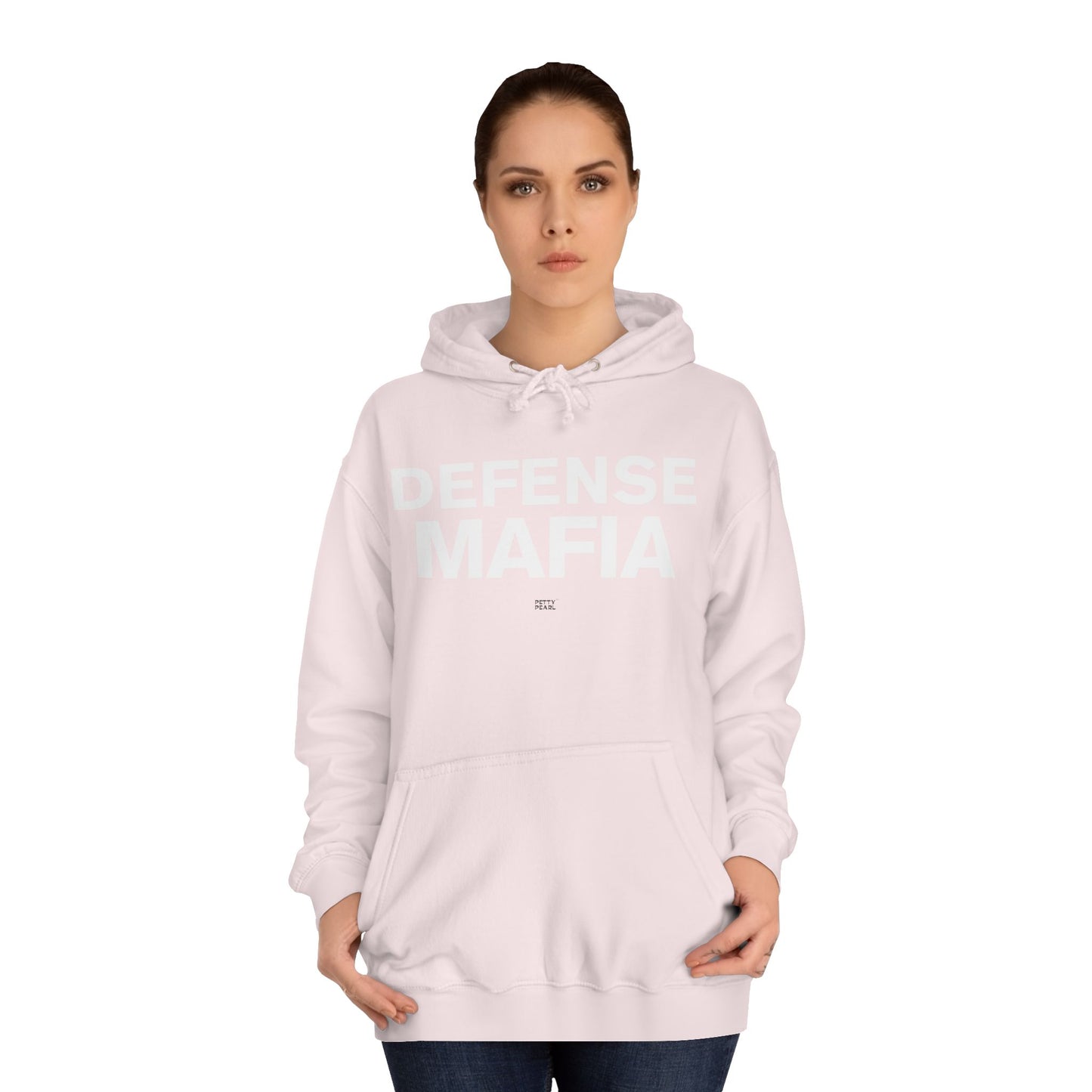 Defense Mafia Unisex College Hoodie - Cozy Sweatshirt for School, Lounge Wear, Gift for Students, Casual Outfit, Trendy Apparel
