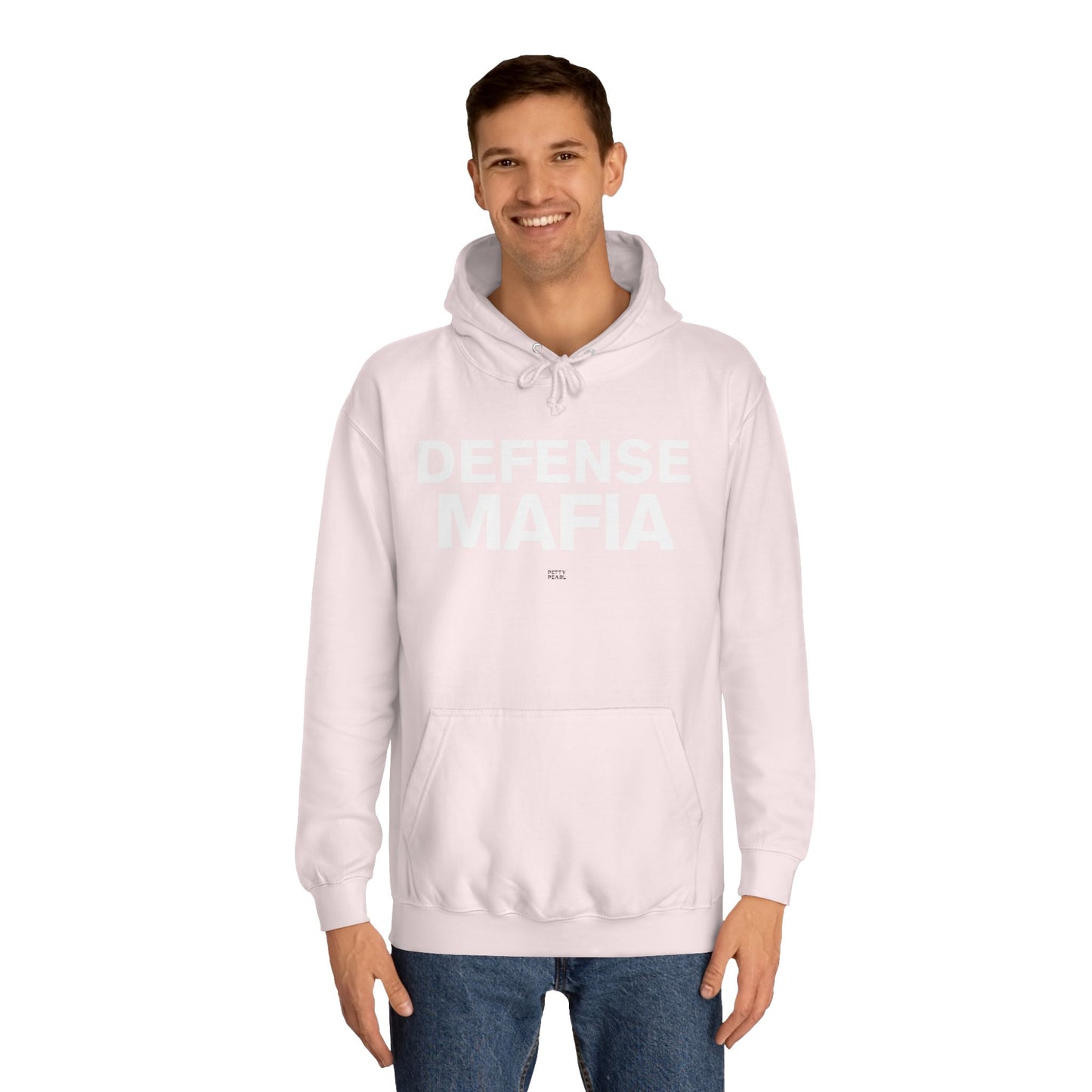 Defense Mafia Unisex College Hoodie - Cozy Sweatshirt for School, Lounge Wear, Gift for Students, Casual Outfit, Trendy Apparel