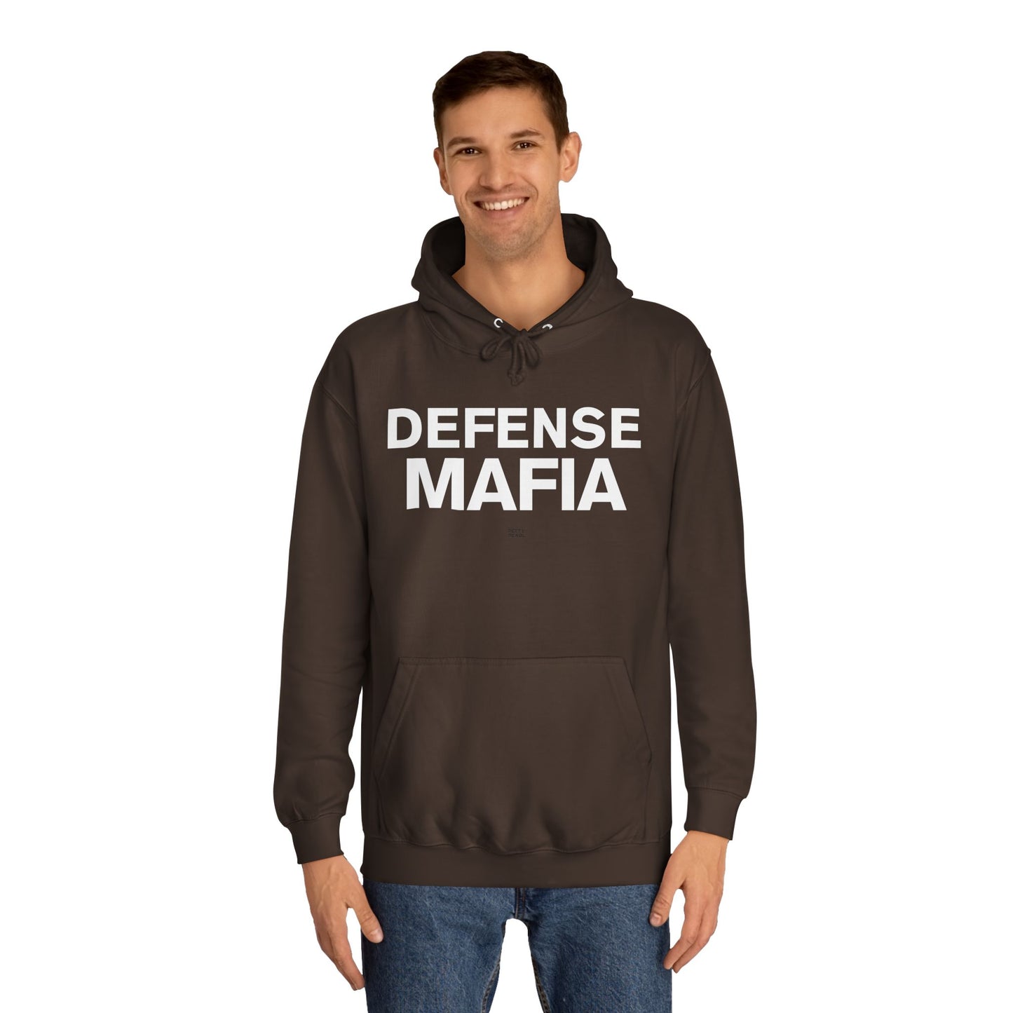 Defense Mafia Unisex College Hoodie - Cozy Sweatshirt for School, Lounge Wear, Gift for Students, Casual Outfit, Trendy Apparel