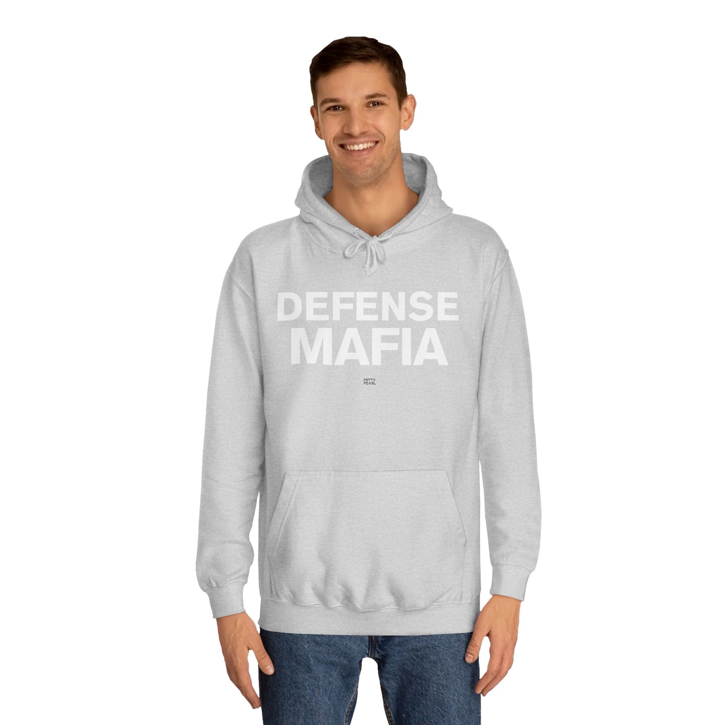 Defense Mafia Unisex College Hoodie - Cozy Sweatshirt for School, Lounge Wear, Gift for Students, Casual Outfit, Trendy Apparel