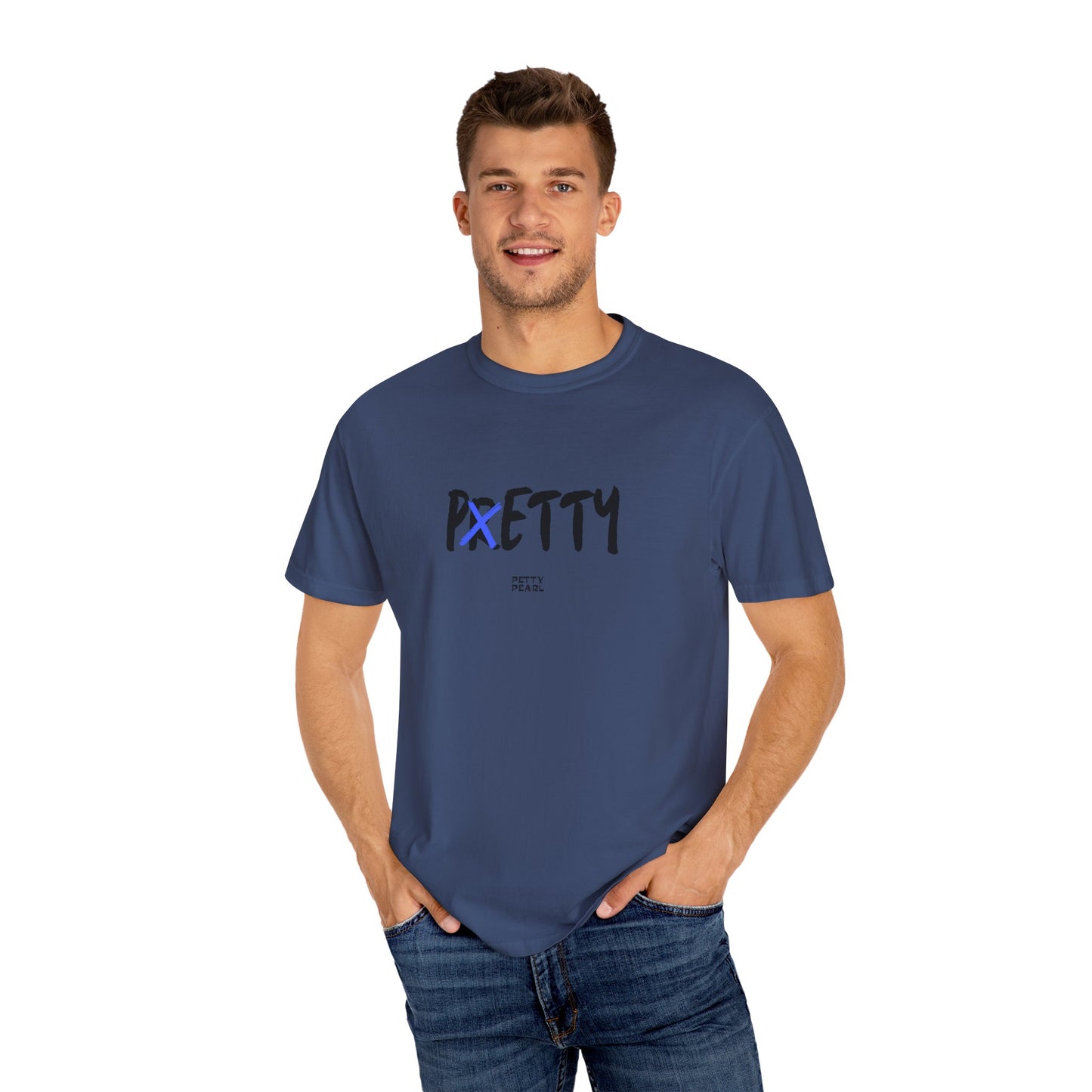 Pretty Unisex Garment-Dyed T-Shirt, Casual Wear, Gift for Her, Statement Tee, Birthday Gift, Everyday Comfort