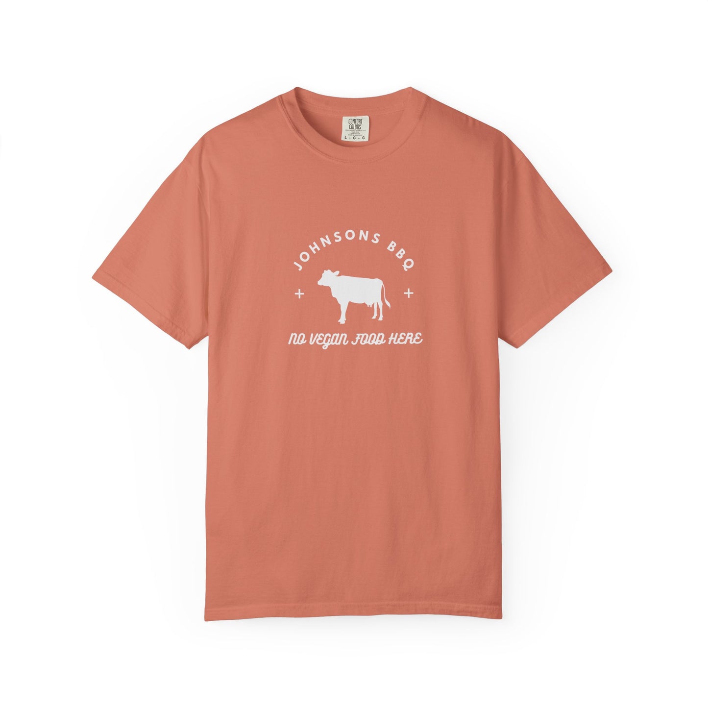 BBQ Lovers Unisex T-Shirt, Funny BBQ Shirt, Grilling Enthusiast Gift, Summer Cookout Apparel, No Vegan Food Here Tee