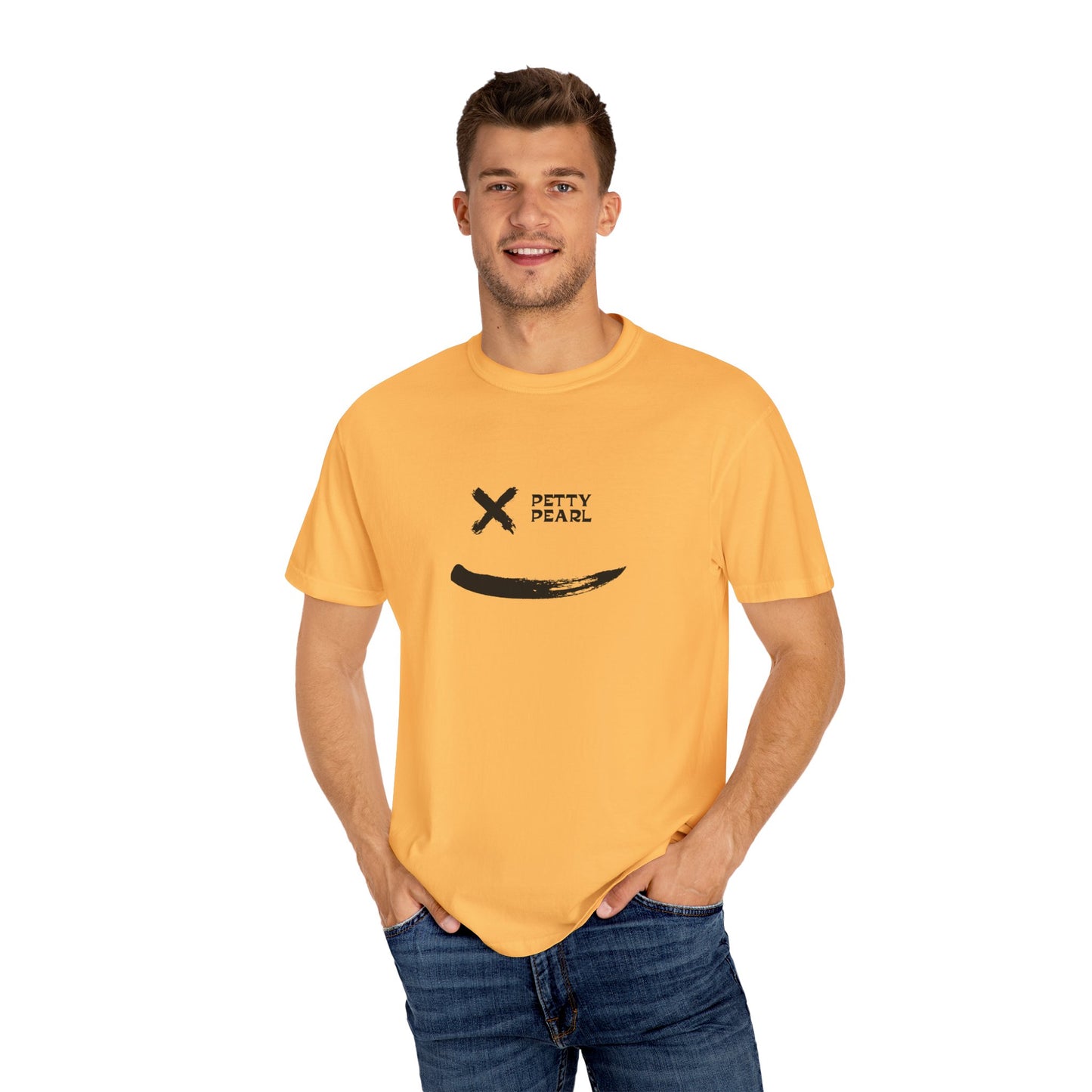Garment-Dyed T-Shirt with Minimalist Design - Casual Wear, Outdoor Adventure, Gift for Friends, Summer Essentials, Graphic Tee