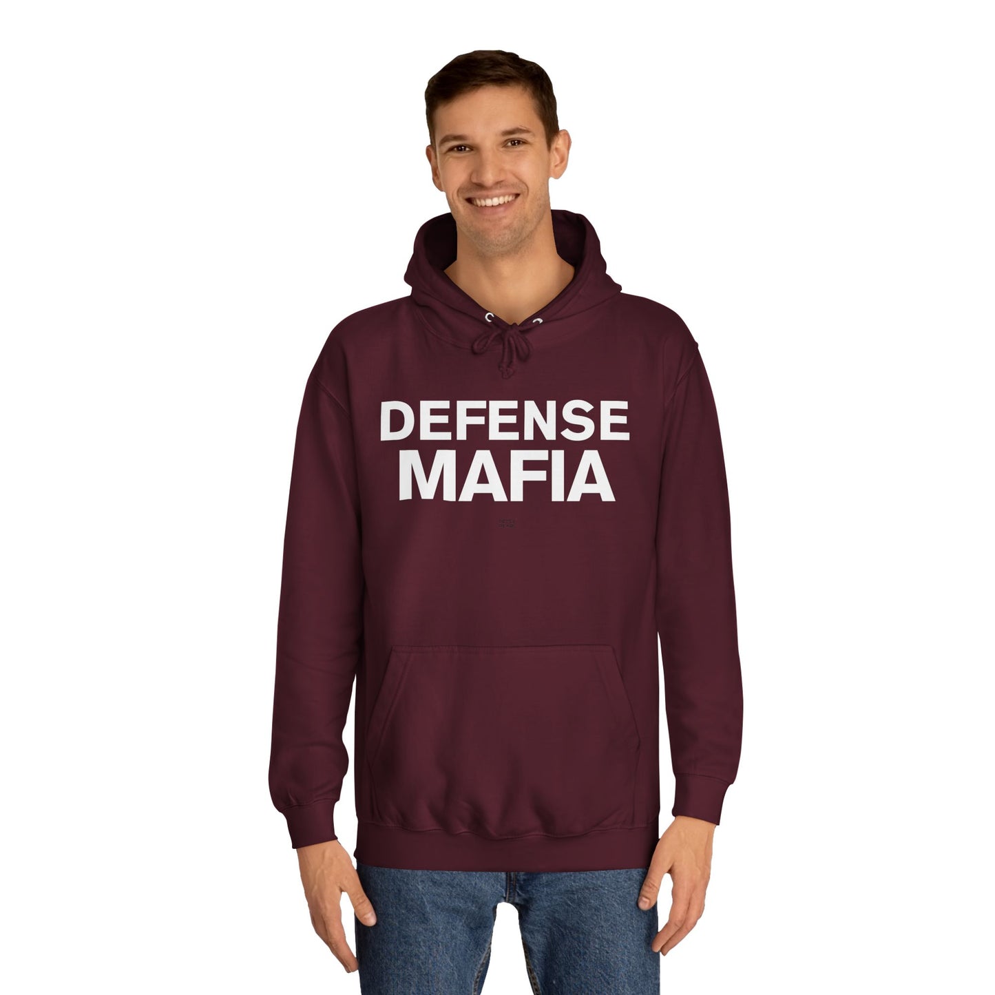 Defense Mafia Unisex College Hoodie - Cozy Sweatshirt for School, Lounge Wear, Gift for Students, Casual Outfit, Trendy Apparel