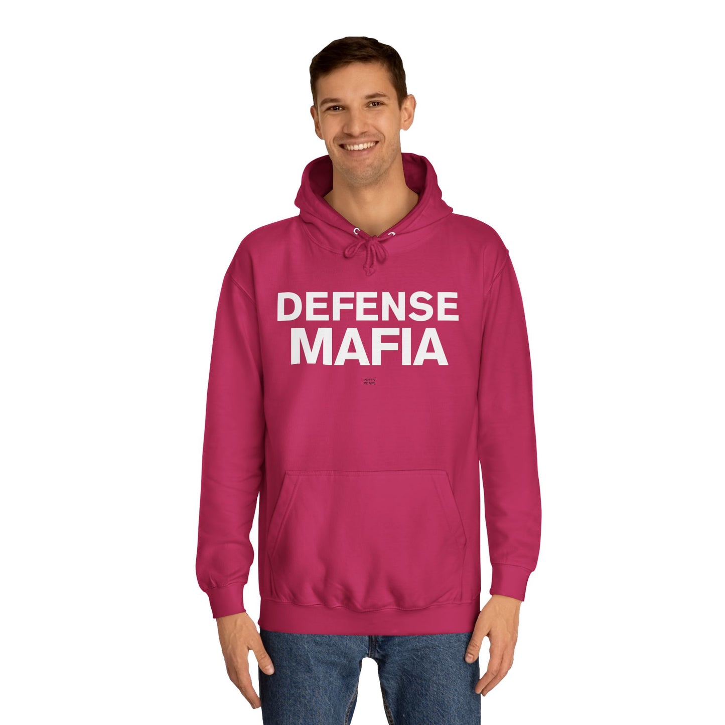 Defense Mafia Unisex College Hoodie - Cozy Sweatshirt for School, Lounge Wear, Gift for Students, Casual Outfit, Trendy Apparel