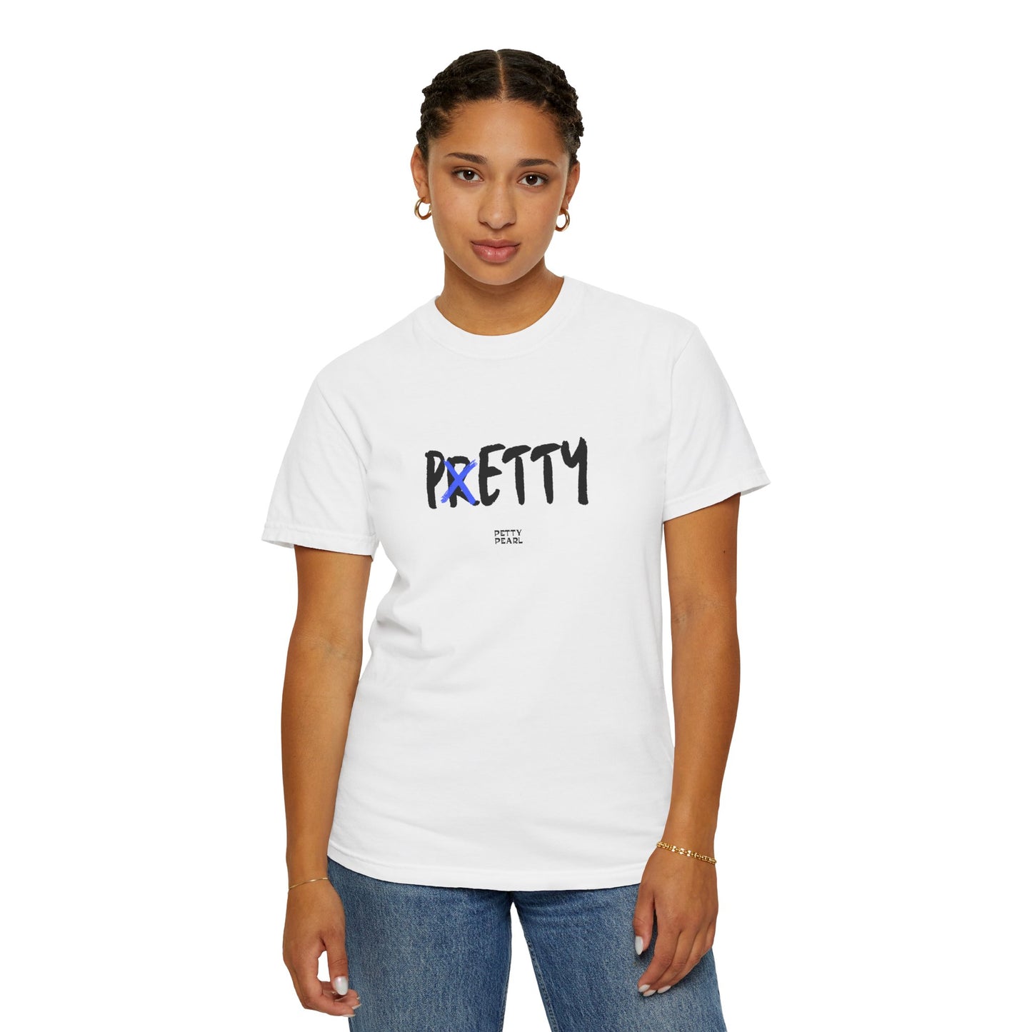 Pretty Unisex Garment-Dyed T-Shirt, Casual Wear, Gift for Her, Statement Tee, Birthday Gift, Everyday Comfort
