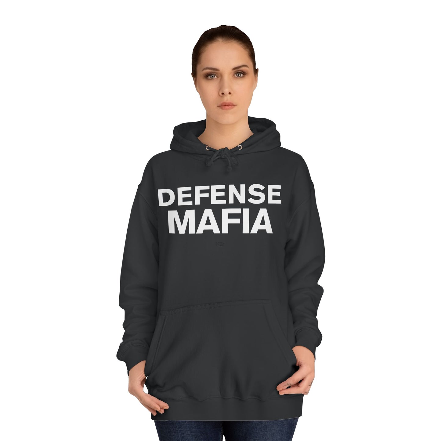 Defense Mafia Unisex College Hoodie - Cozy Sweatshirt for School, Lounge Wear, Gift for Students, Casual Outfit, Trendy Apparel