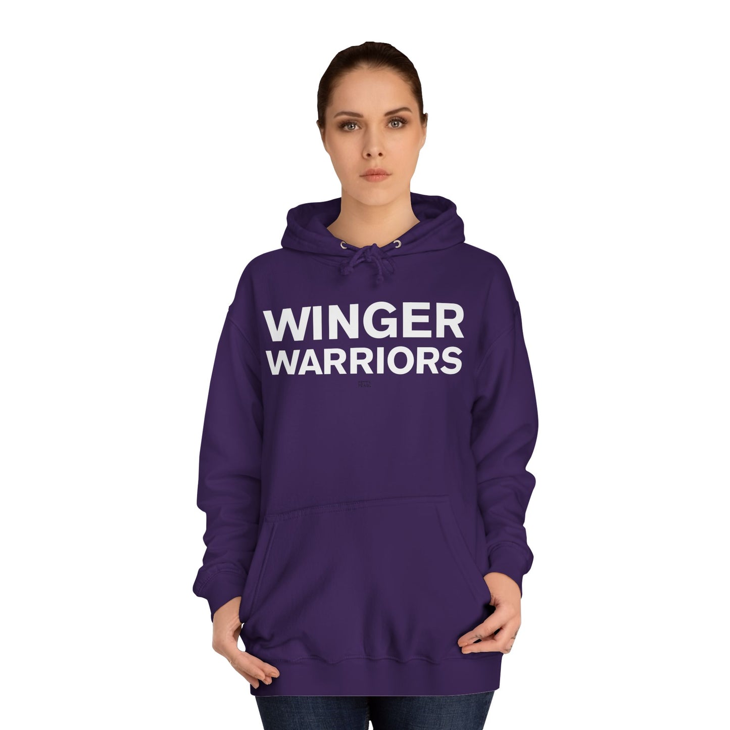 Winger Warriors Unisex College Hoodie - Cozy Athletic Sweatshirt, College Apparel, Team Gear, Gift for Students, Sporty Casual Wear