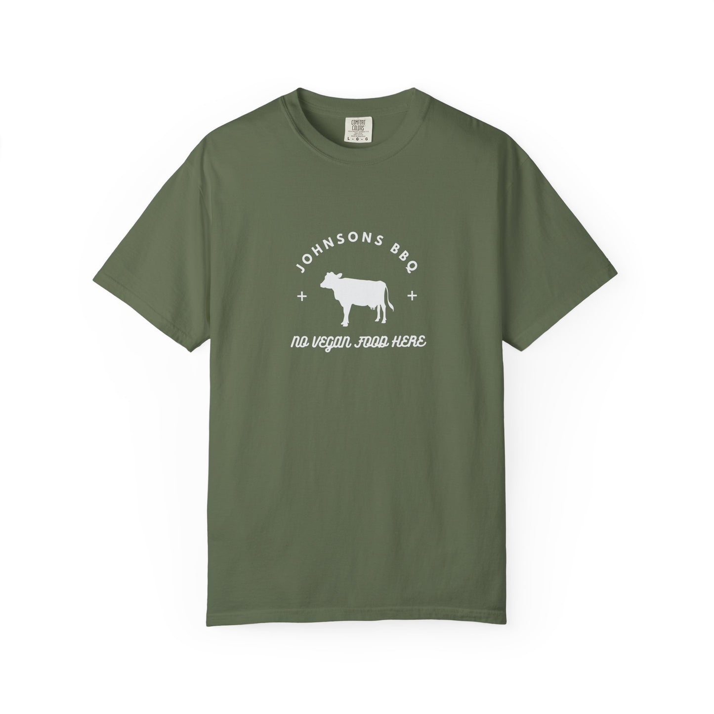 BBQ Lovers Unisex T-Shirt, Funny BBQ Shirt, Grilling Enthusiast Gift, Summer Cookout Apparel, No Vegan Food Here Tee