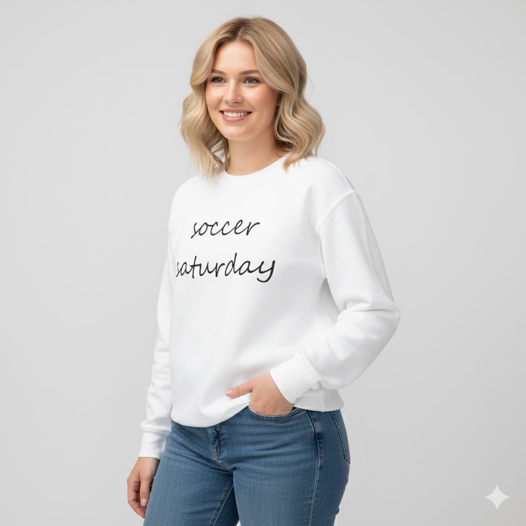 Soccer Saturday Unisex Lightweight Crewneck Sweatshirt, Casual Weekend Vibes, Gift for Sports Lovers, Trendy Athletic Wear, [...]