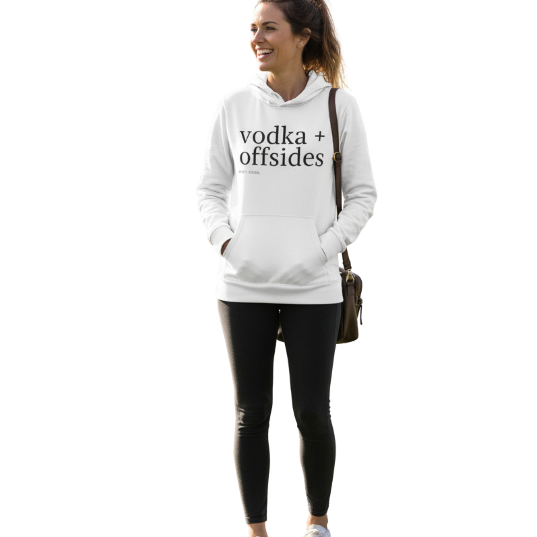 Vodka + Offsides Unisex Hooded Long Sleeve Tee | Casual Streetwear, Gift for Friends, Party Outfit, Summer Nights, Sports Events