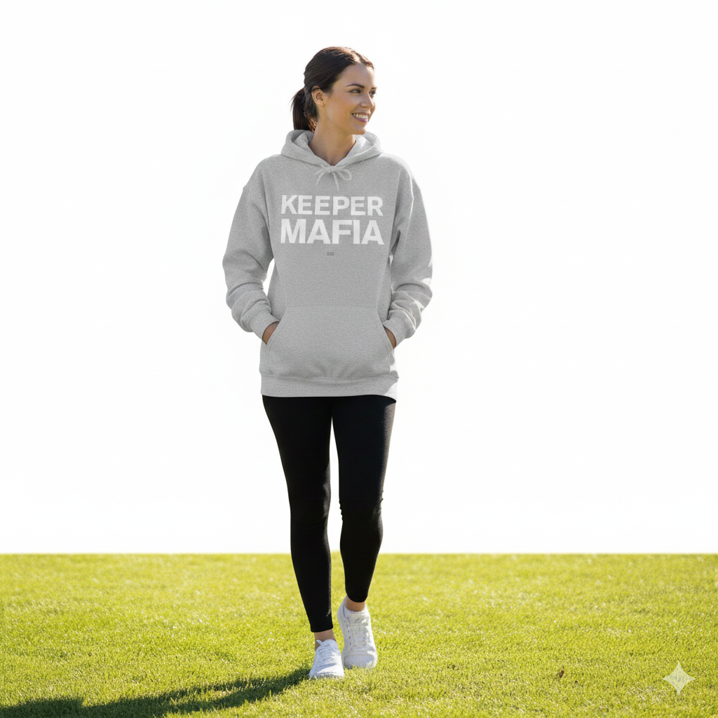 Keeper Mafia Hoodie, Unisex Heavy Blend Sweatshirt, Trendy Graphic Hoodie, Casual Gift for Friends, Perfect for Cozy Evenings