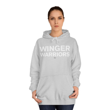 Winger Warriors Unisex College Hoodie - Cozy Athletic Sweatshirt, College Apparel, Team Gear, Gift for Students, Sporty Casual Wear