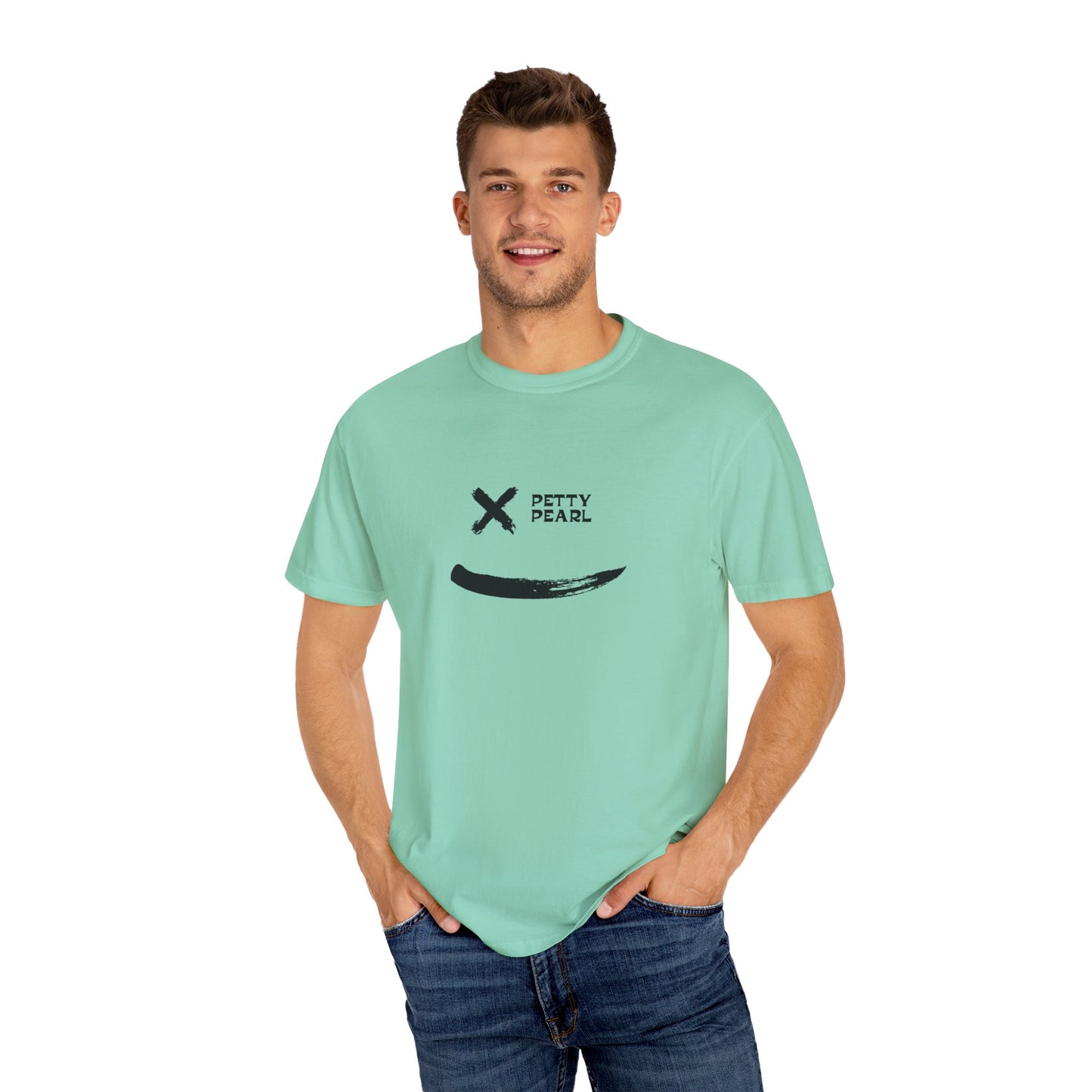 Garment-Dyed T-Shirt with Minimalist Design - Casual Wear, Outdoor Adventure, Gift for Friends, Summer Essentials, Graphic Tee
